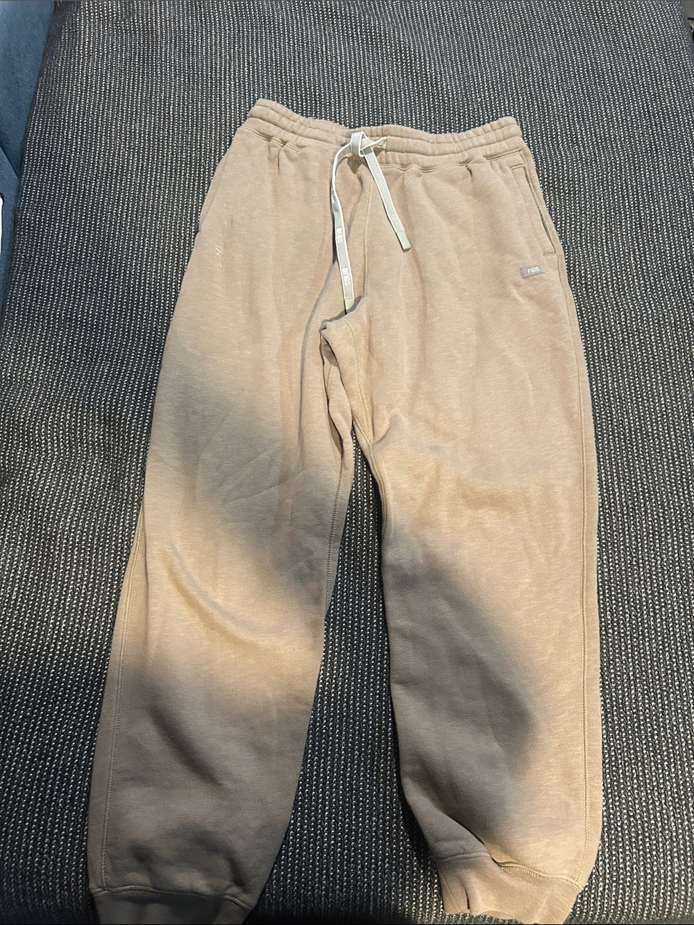 Figs Tan Drawstring Sweatpants